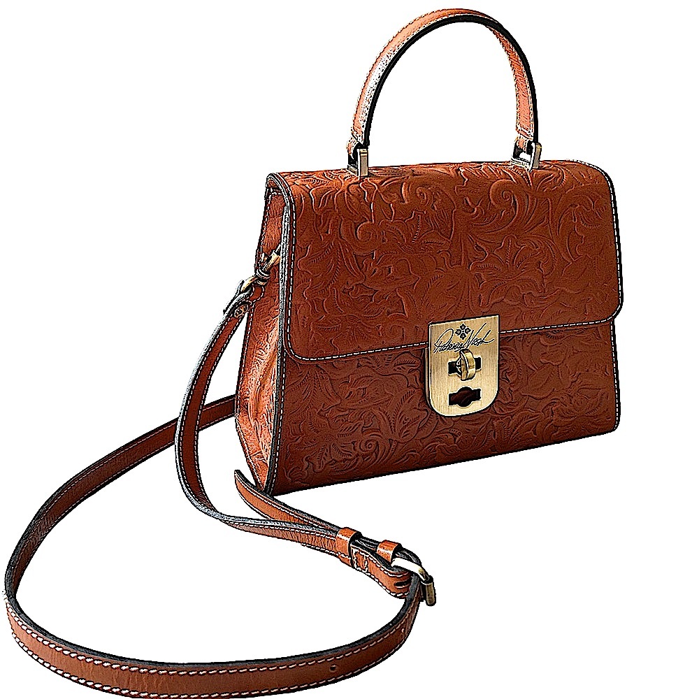 Patricia Nash Chauny Satchel top handle crossbody leather purse. Great condition